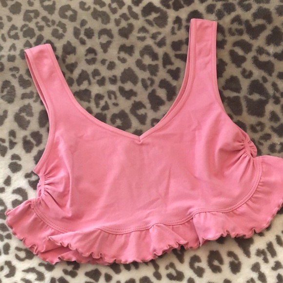 NWOT Free People Movement Ruffle Top in Pink Size XS/S - Picture 7 of 13